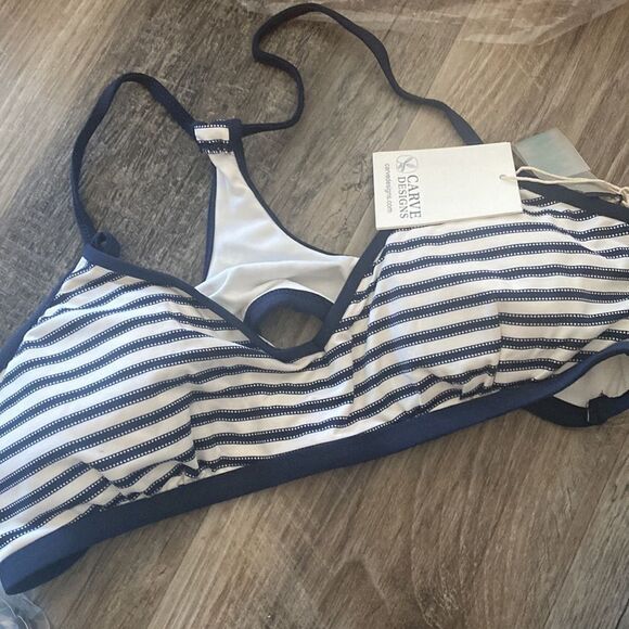 New Carve Stinson striped bikini razorback swimsuit top XL - Picture 7 of 7